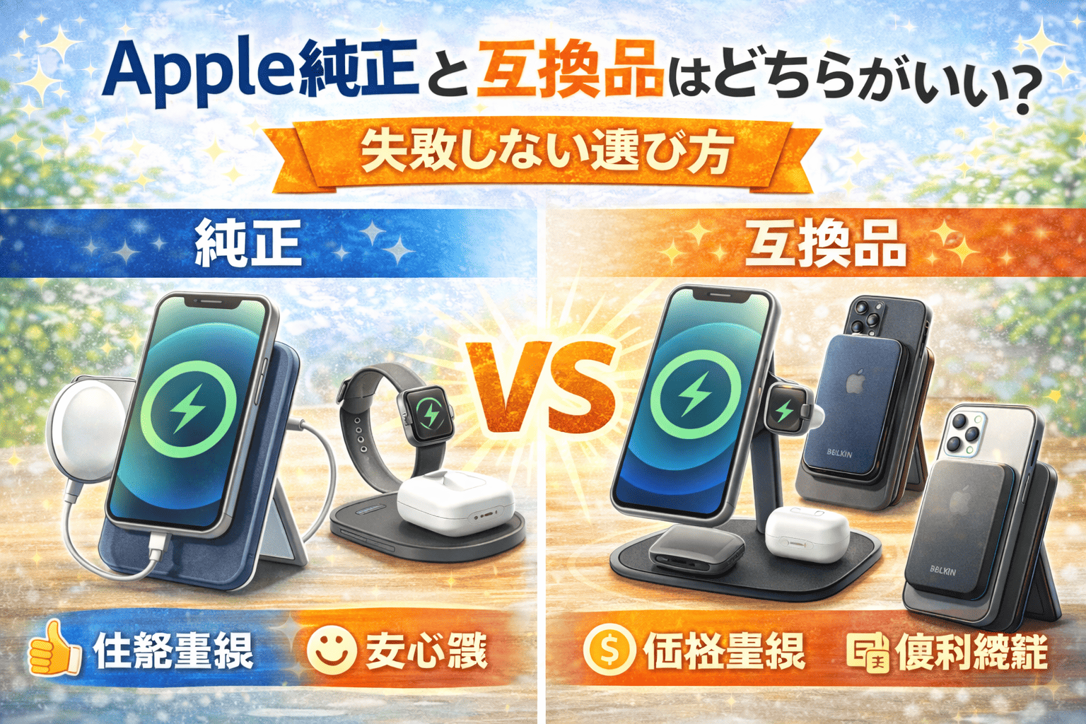 純正品と互換品