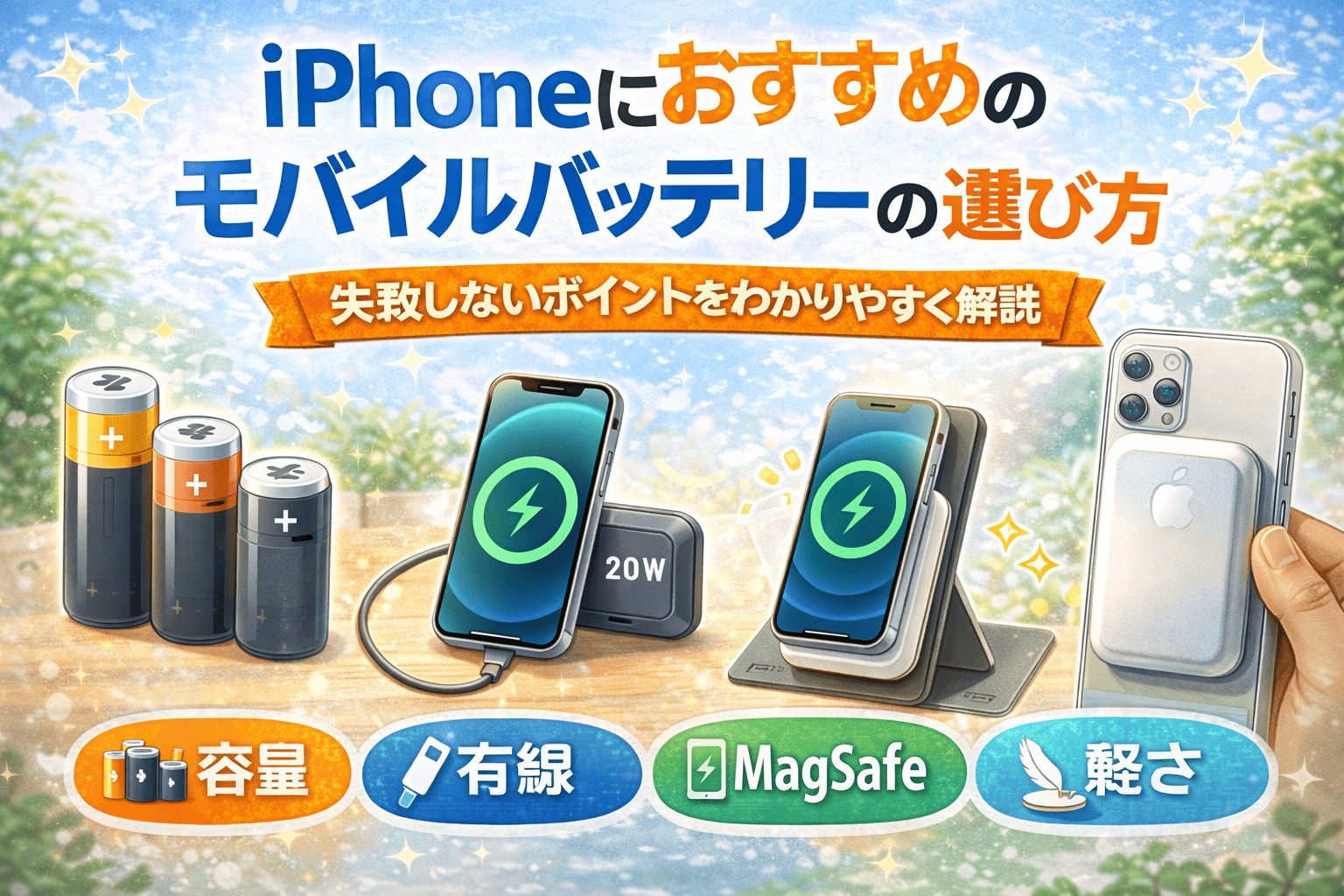 モバイルバッテリーの選び方