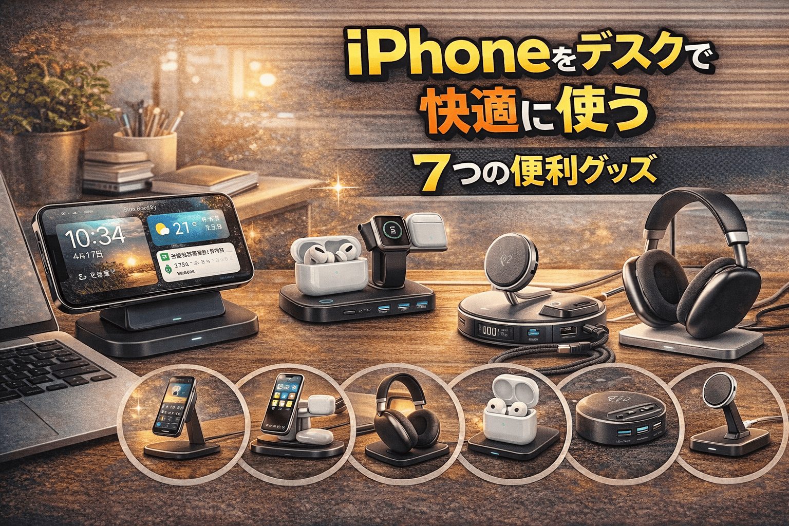 デスクで使う便利なiPhoneアクセサリ (1)