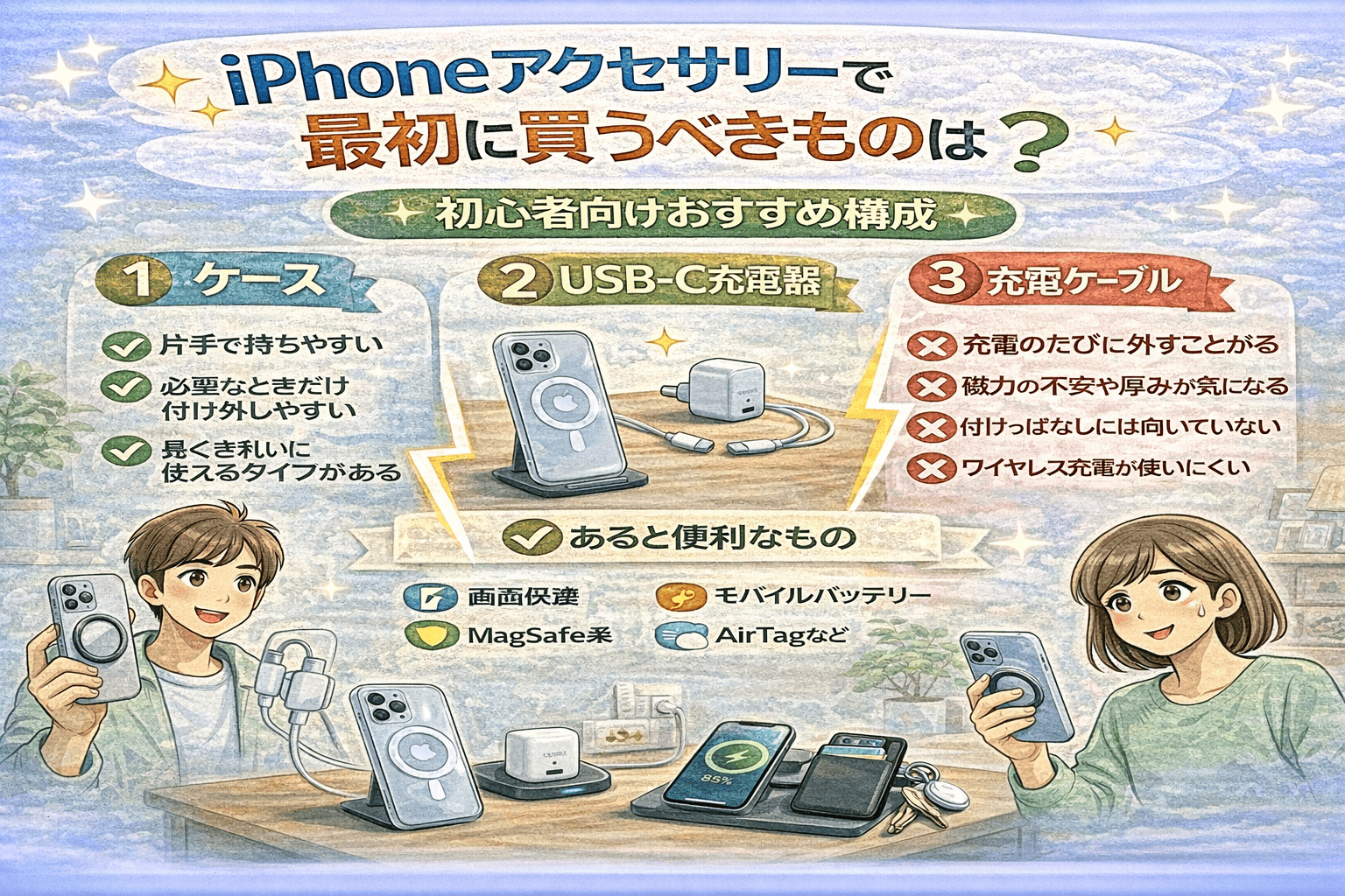 初心者向けiPhoneアクセサリー紹介 (1)