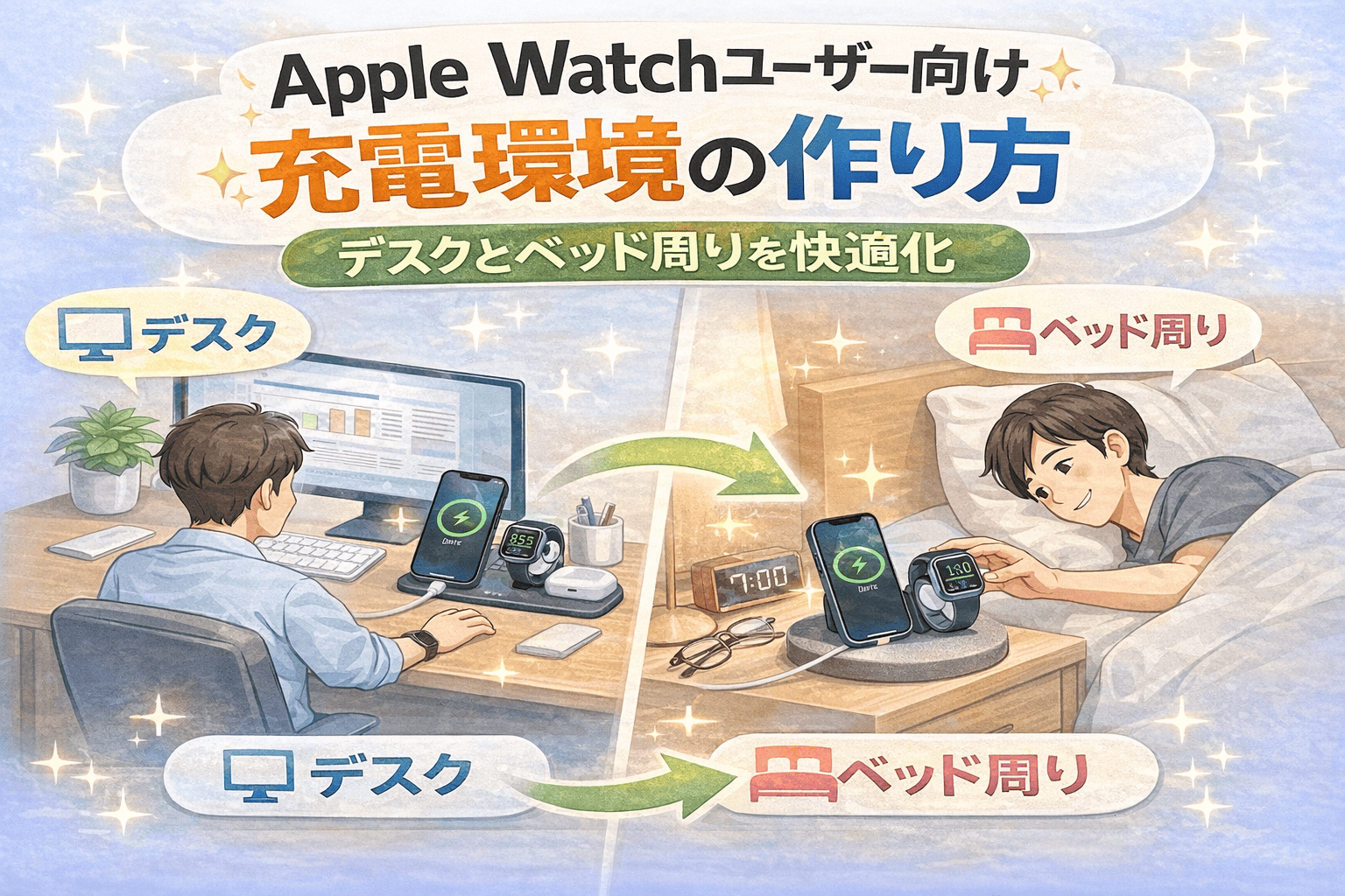 Apple Watch 充電環境のアイデア (1)