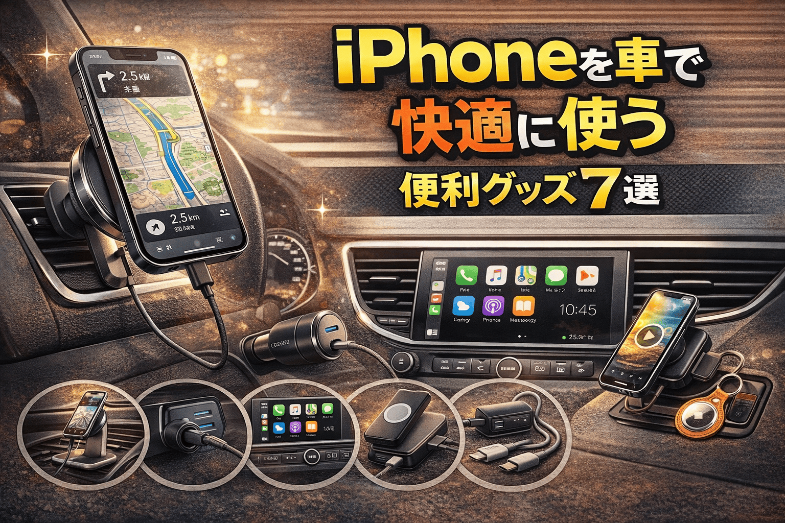 車で便利なiPhoneアクセサリー7選 (1)
