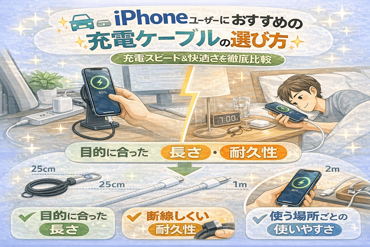 iPhone用充電ケーブルの選び方 (1)