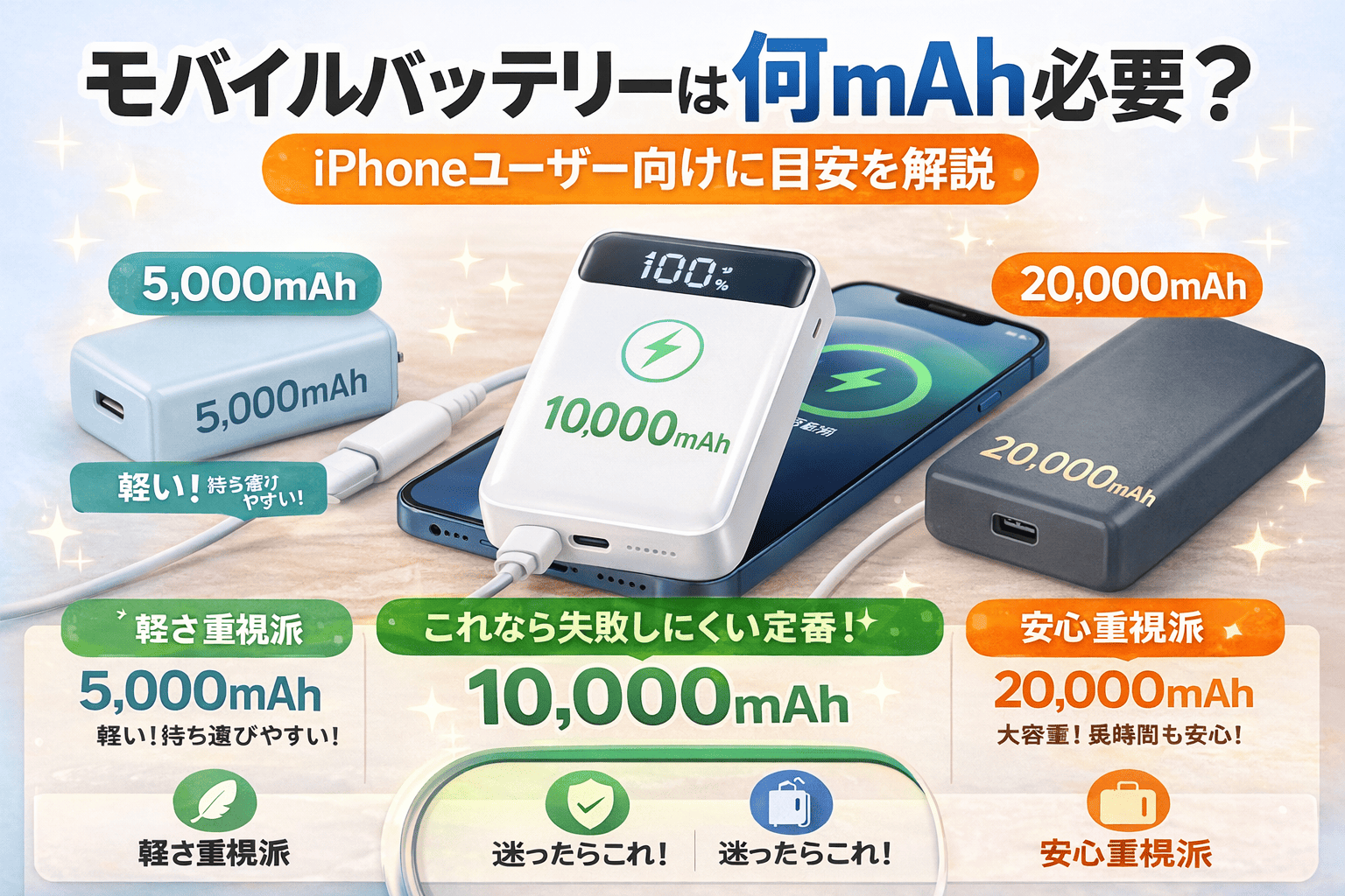 モバイルバッテリー容量の選び方 (1)