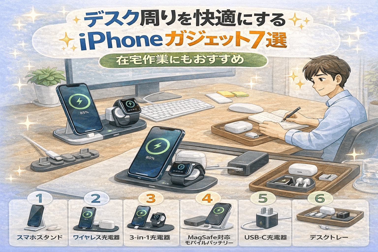 デスク改善のiPhoneガジェット7選 (1)