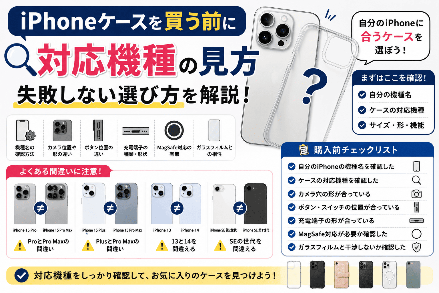 iPhoneケース購入ガイド