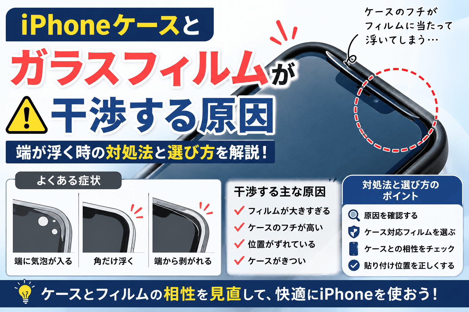 iPhoneケースとフィルムの選び方